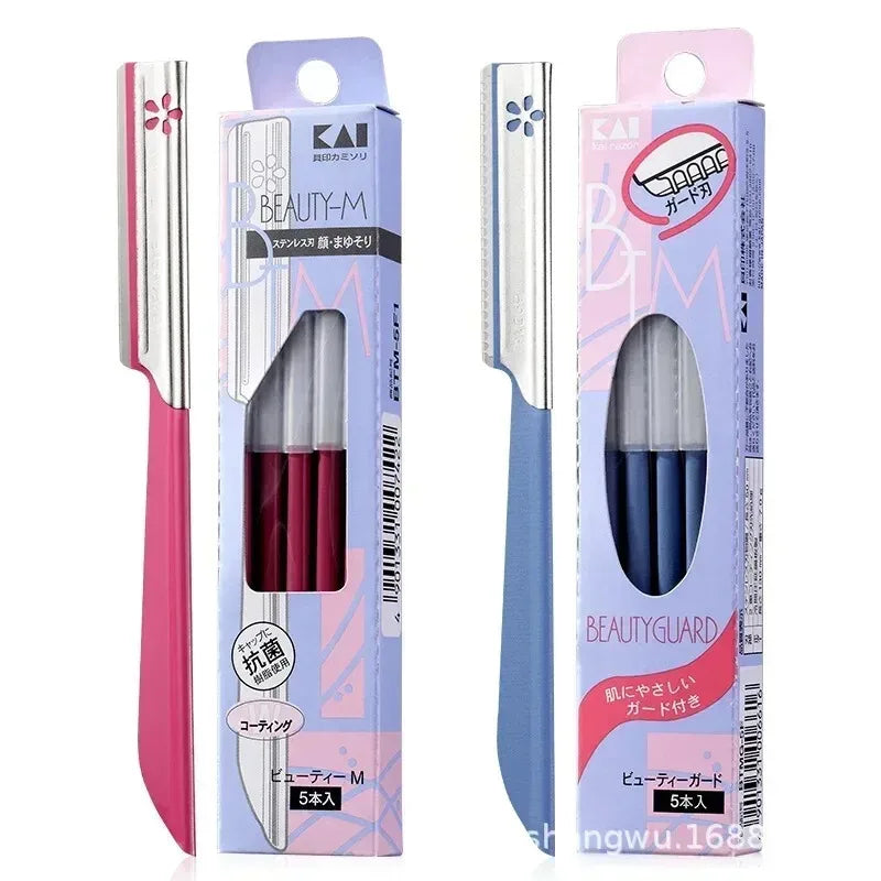 Stainless Steel Eyebrow Trimmer Razor Kit For Women