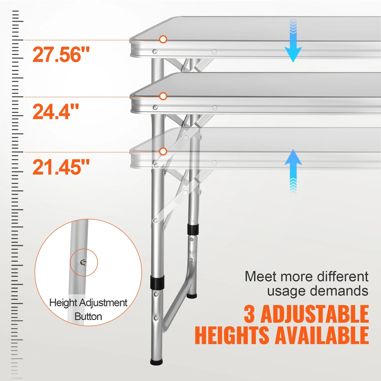 Vevor Portable Folding Camping Kitchen Table For Outdoor Adventures