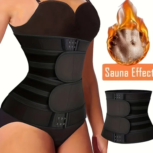 Women's Postpartum Waist Trainer Belt With Adjustable Triple Hook