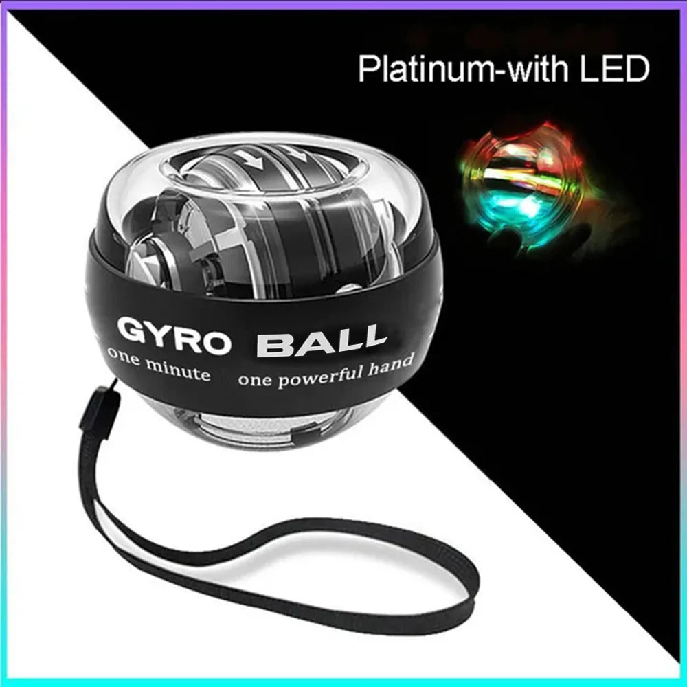 Led Gyro Wrist Ball Strengthener For Arm Fitness Training