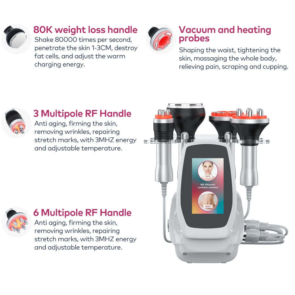 4 In 1 Ultrasonic Cavitation Body Slimming Machine