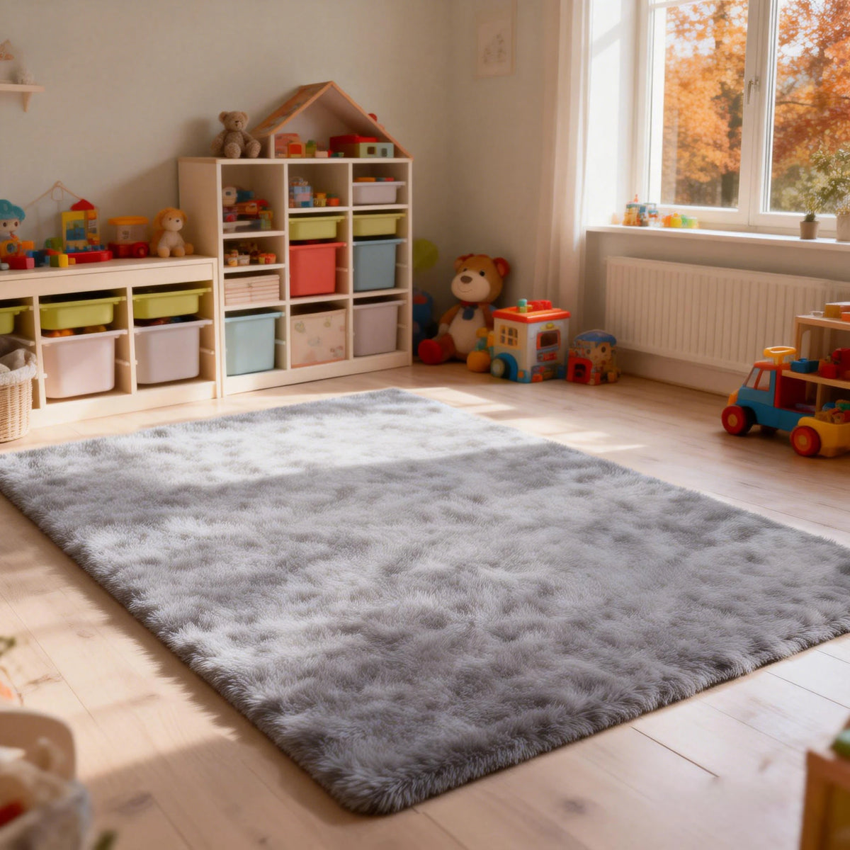 Ultra Soft Shag Area Rug For Living Room And Bedroom Decor