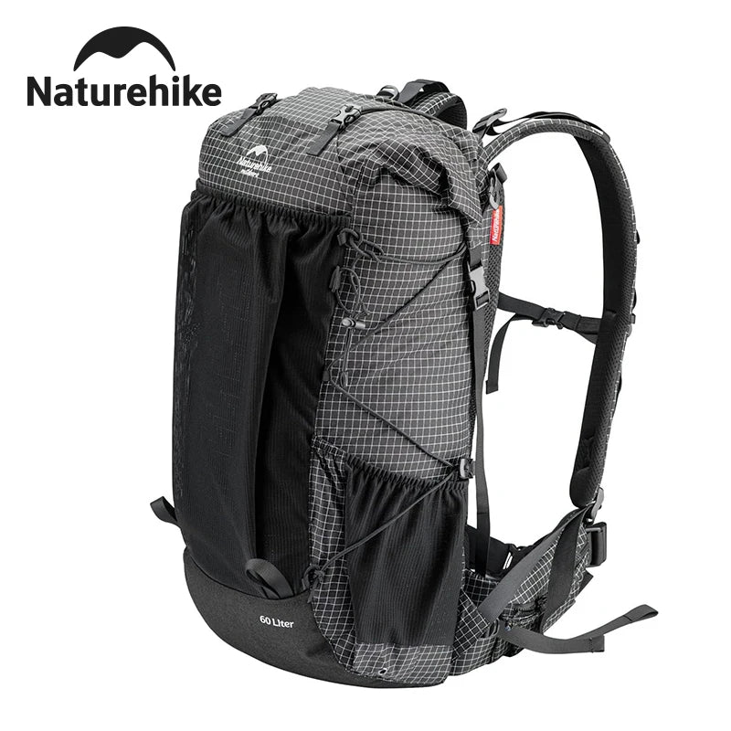 Naturehike Waterproof 60+5L Hiking Backpack With Rain Cover