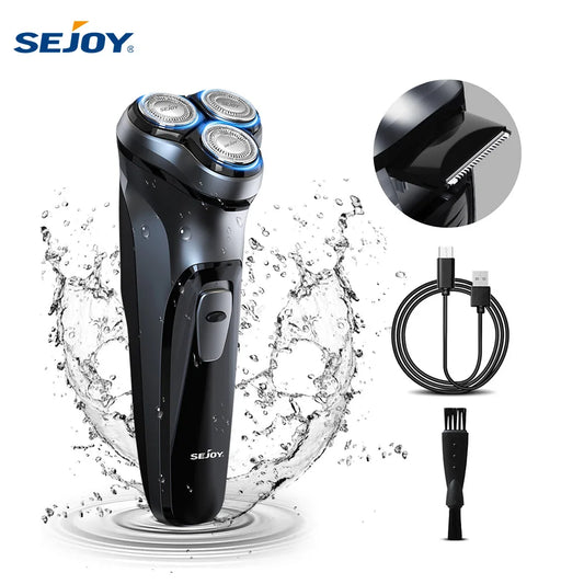 SEJOY BLASTO1 Electric Shaver For Men Rechargeable Triple Floating Head