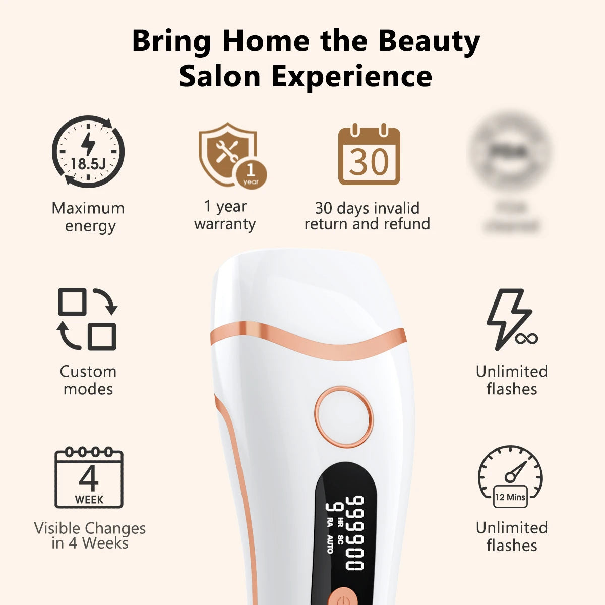 Totmizby IPL Epilator Laser Hair Removal Device For All