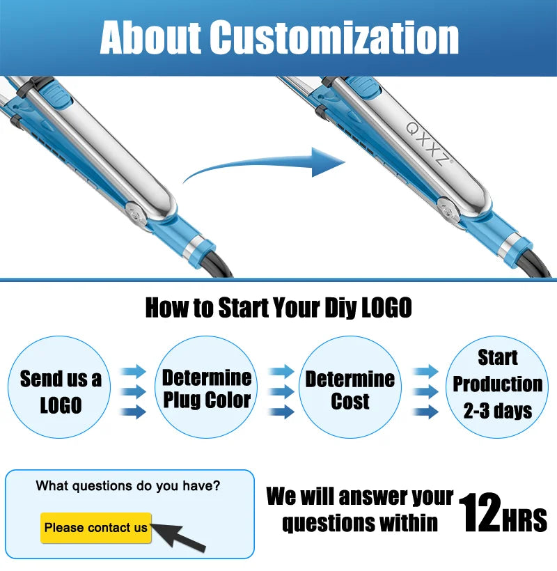 Qingxiaxianzi Ionic Multi Purpose Hair Straightener And Curler