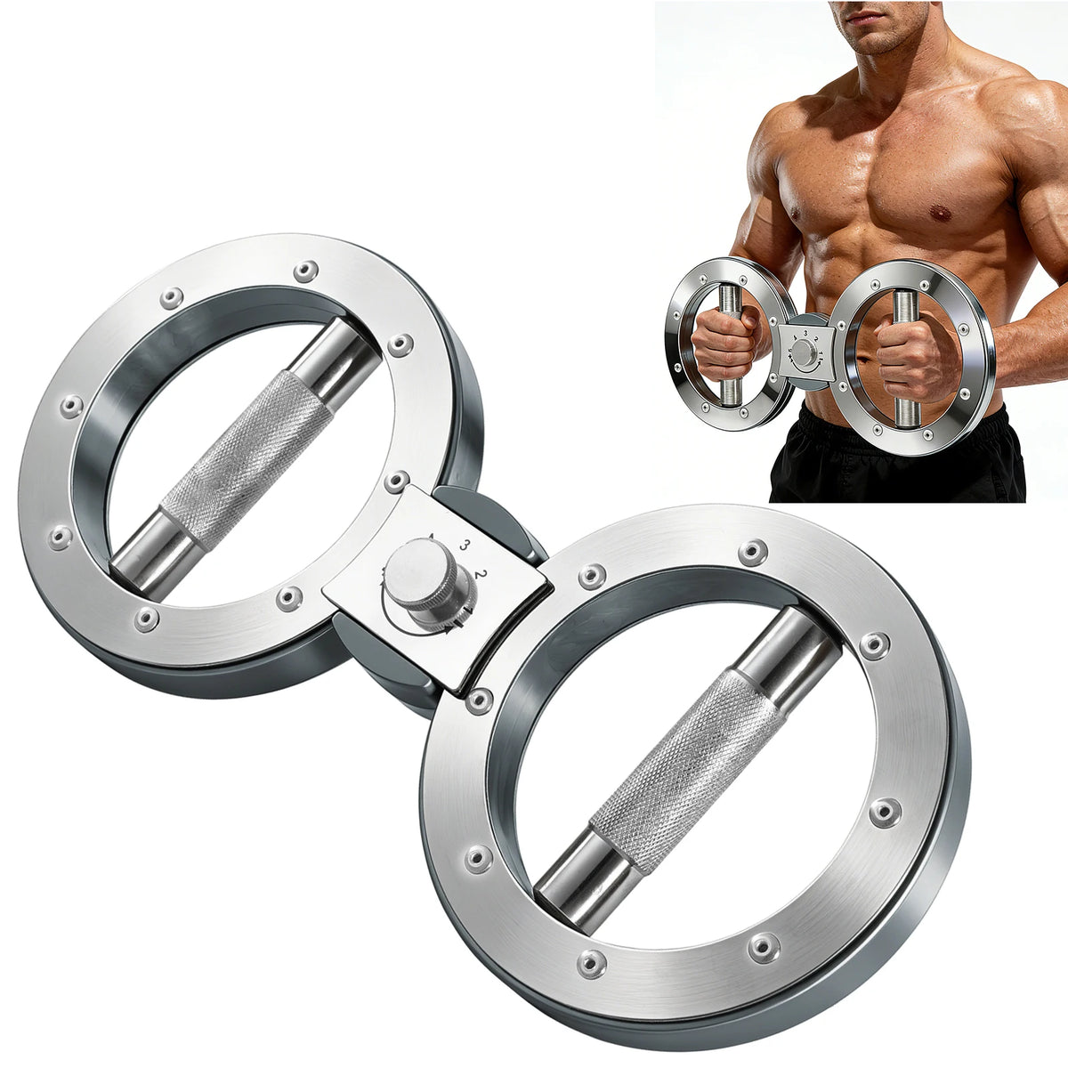 Multifunctional Rotator Grip Strength Trainer for Forearm Workouts