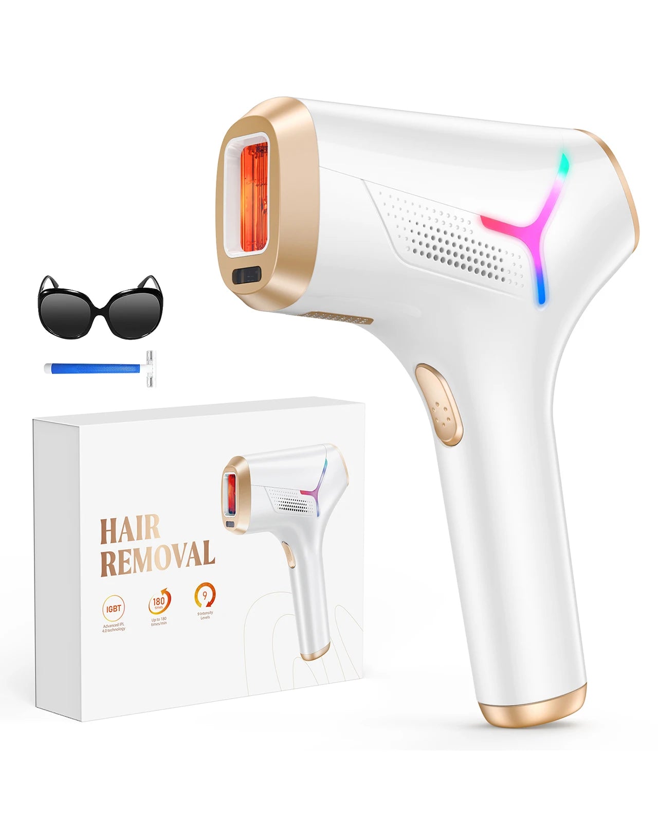 Totmizby IPL Hair Removal Device For Face Body 990000 Flashes