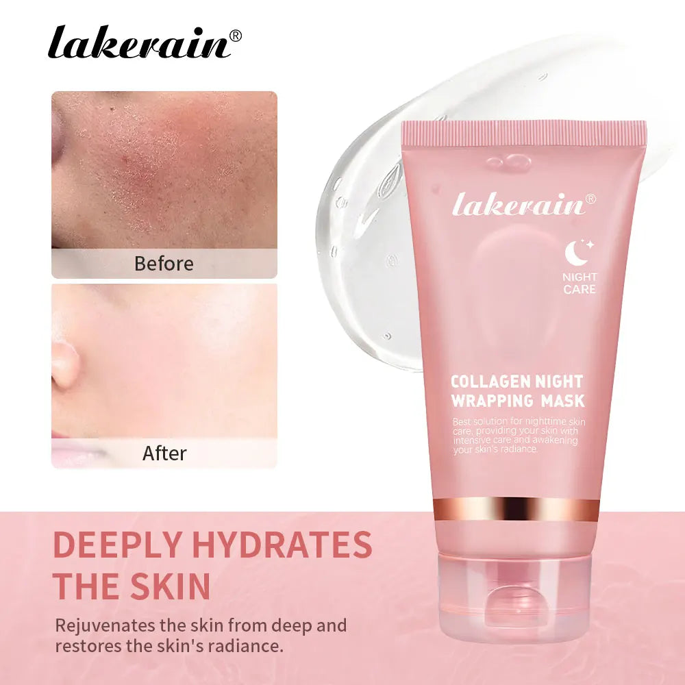 Ibcccndc Collagen Overnight Peel Mask Hydration Brightening Anti Wrinkle