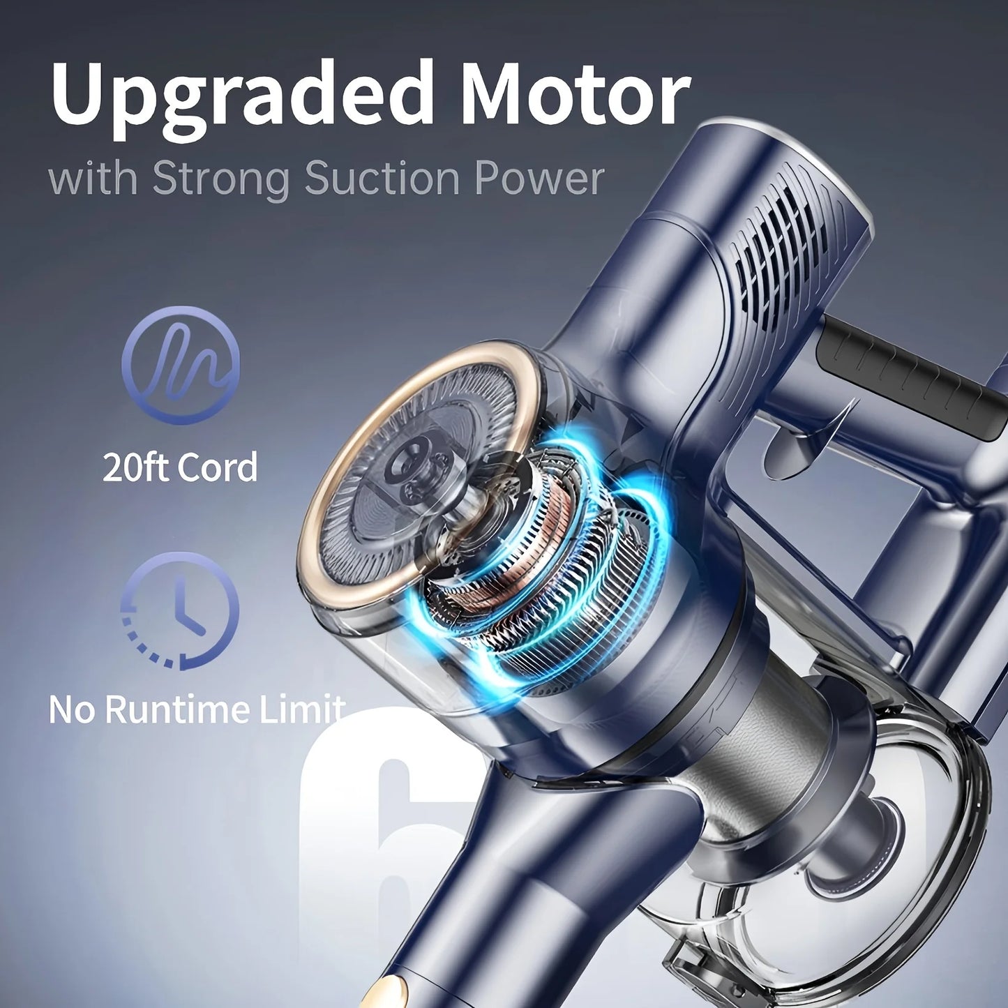 INSE I8 Corded Vacuum Cleaner 6 In 1 Lightweight Stick