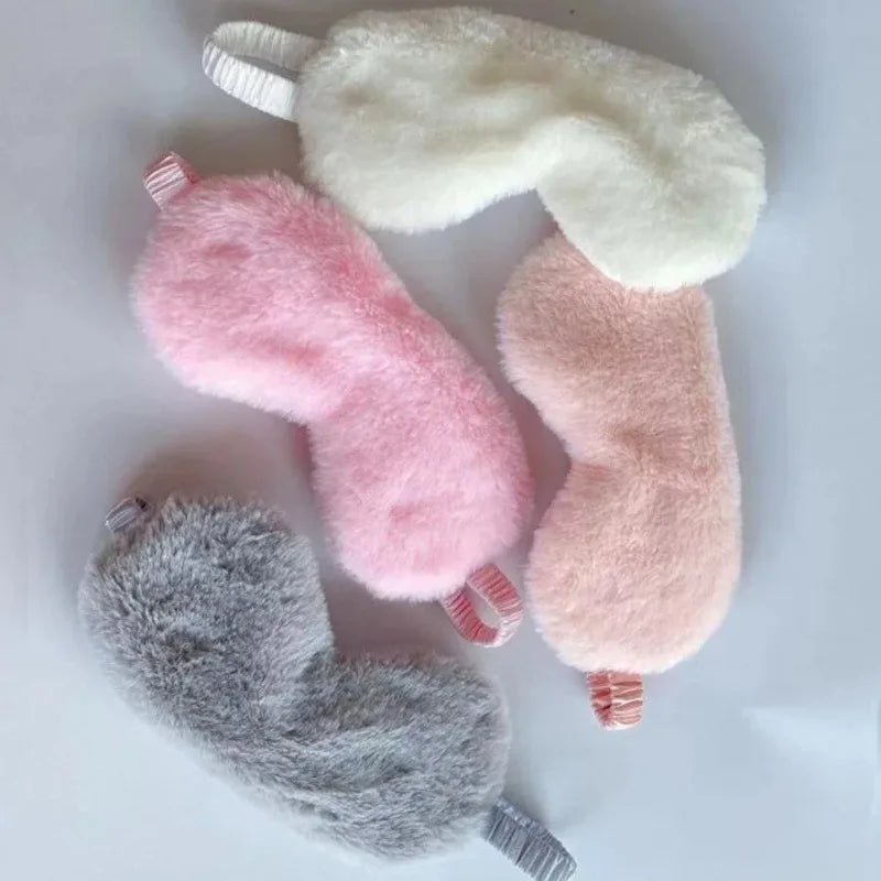 Soft Plush Sleeping Mask For Light Blocking Sleep Aid