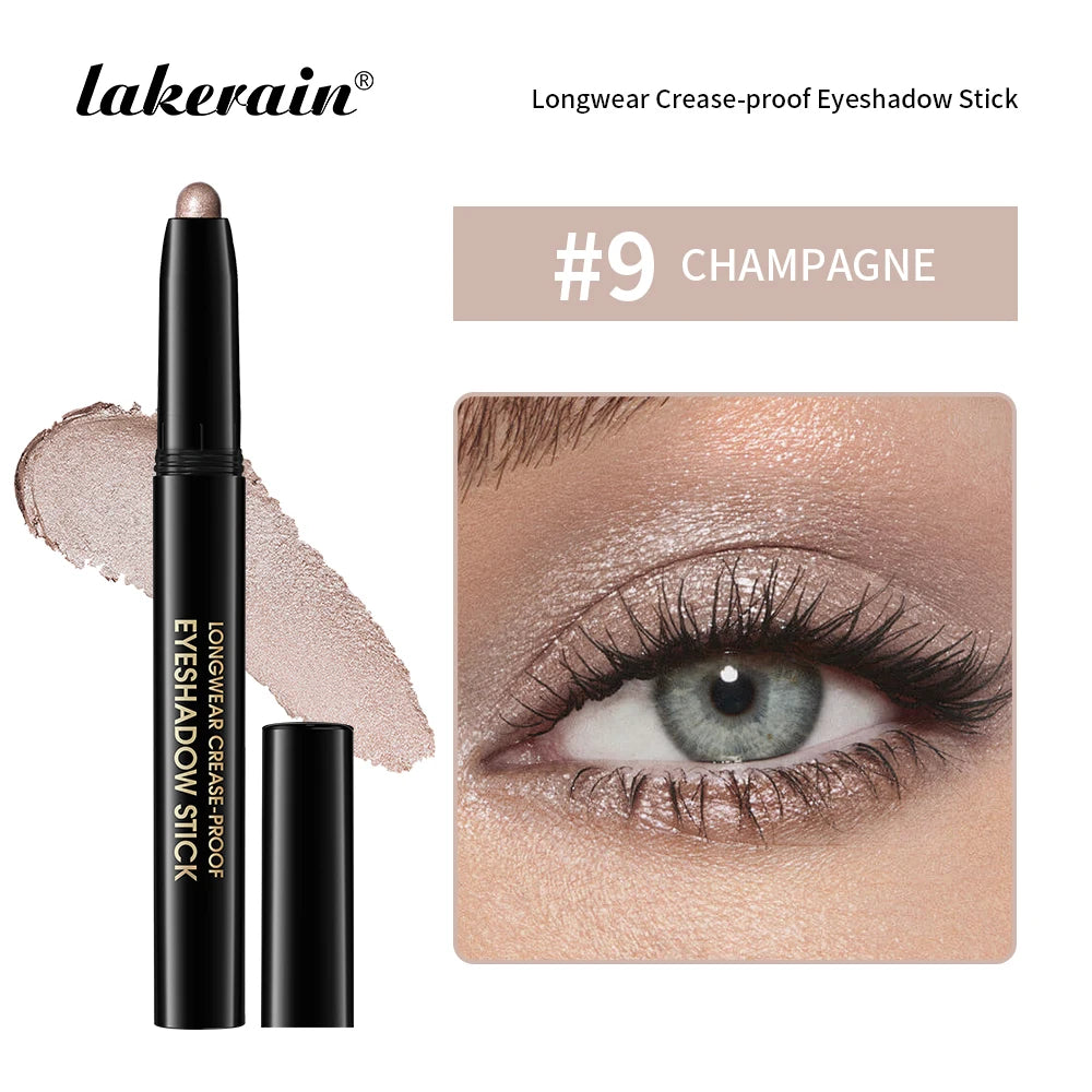 Waterproof Matte Shimmer Eyeshadow Liner Stick With Glitter Highlighter