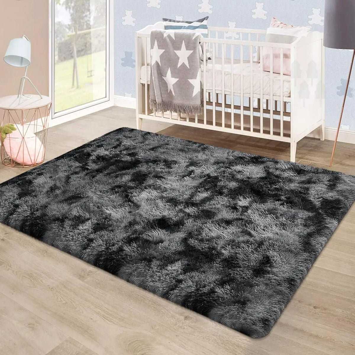 Ultra Soft Shag Area Rug For Living Room And Bedroom Decor