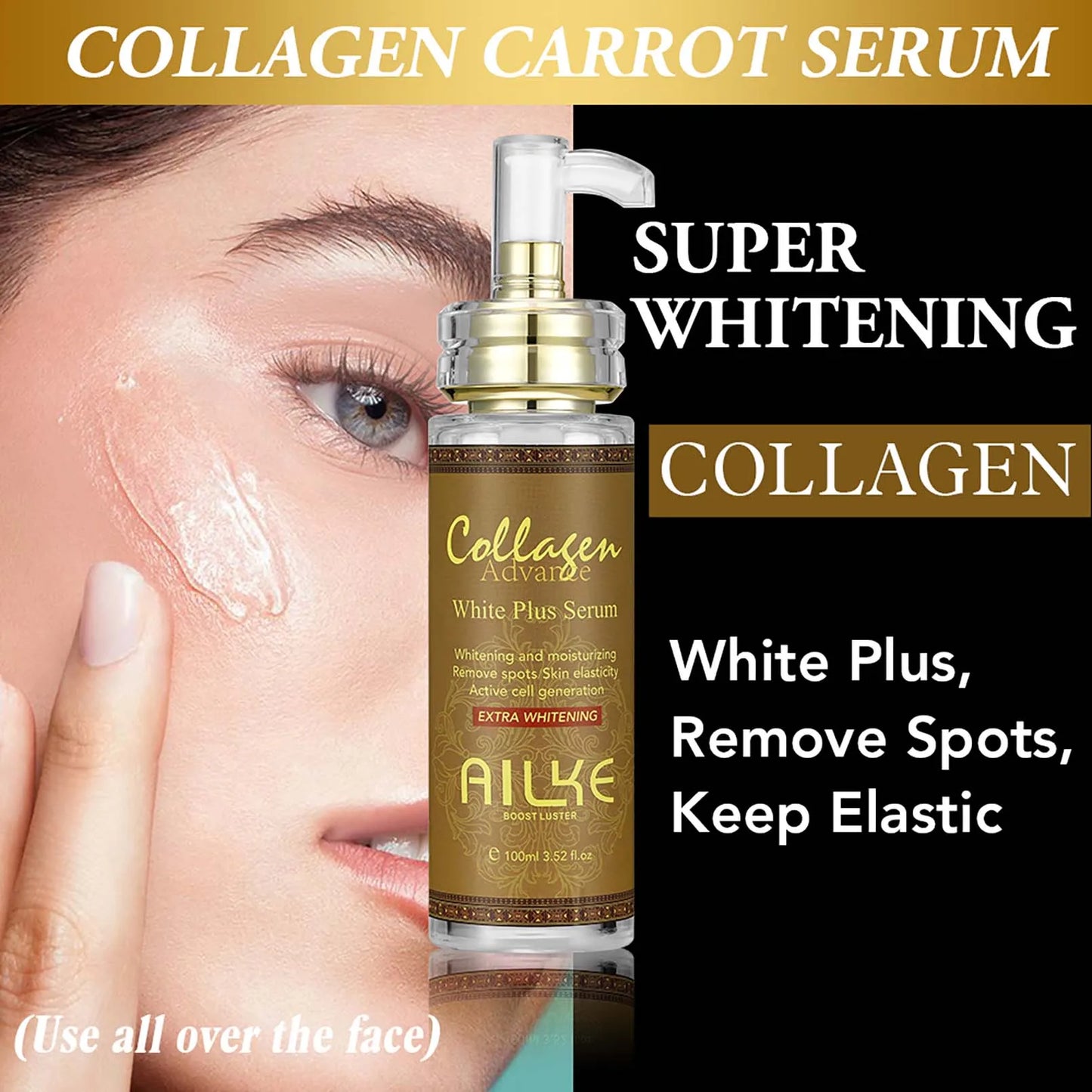 AILKE Collagen Skin Care Set For Women Whitening Freckle Removal