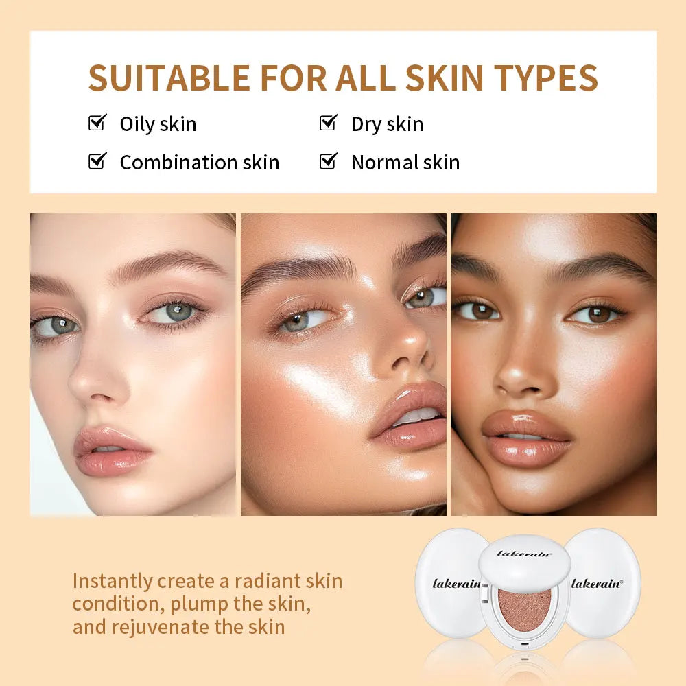Ibcccndc Dewy Glow Cream Cushion Foundation Hydrating Long Lasting