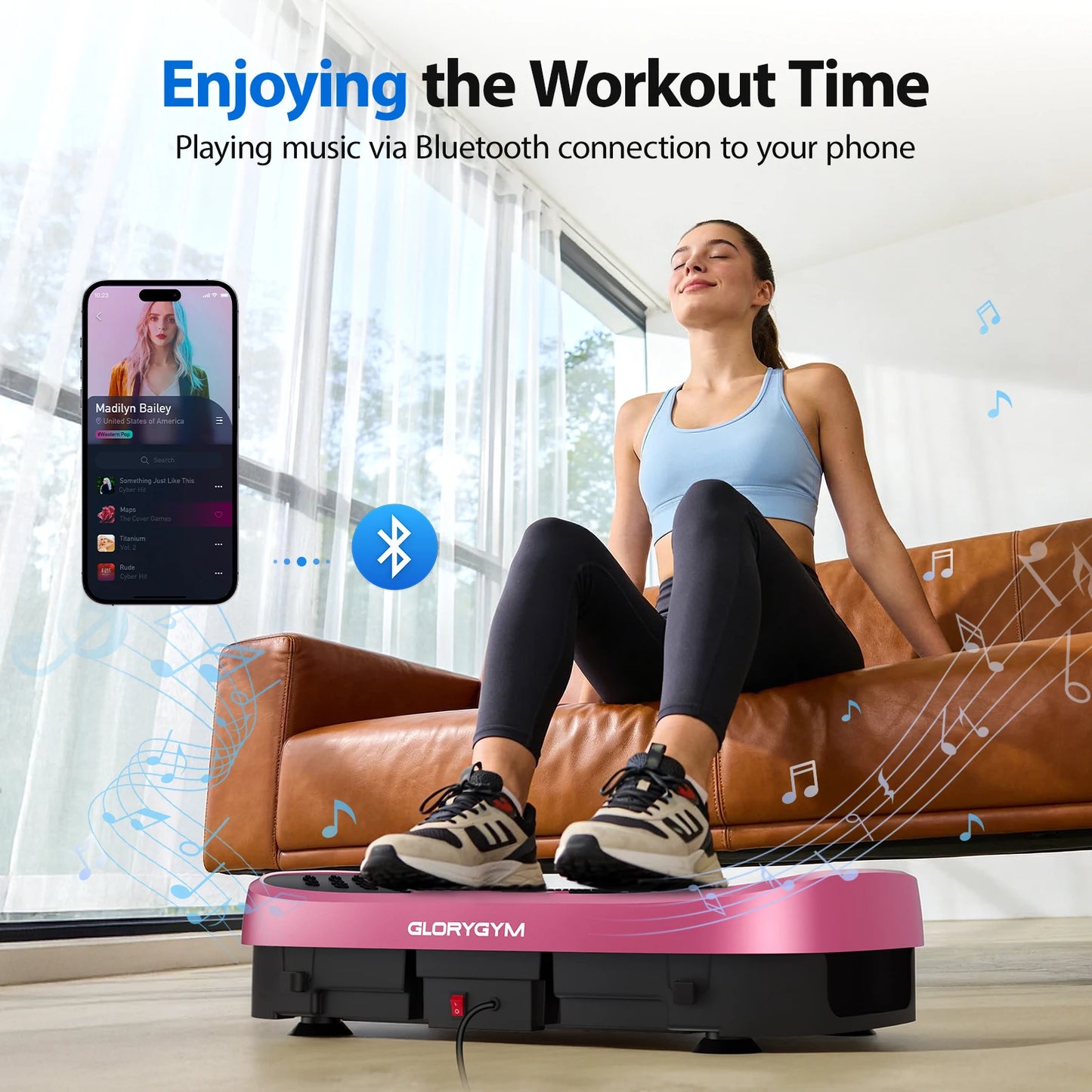 Magnetic Vibration Plate Exercise Machine 330 Lb Capacity
