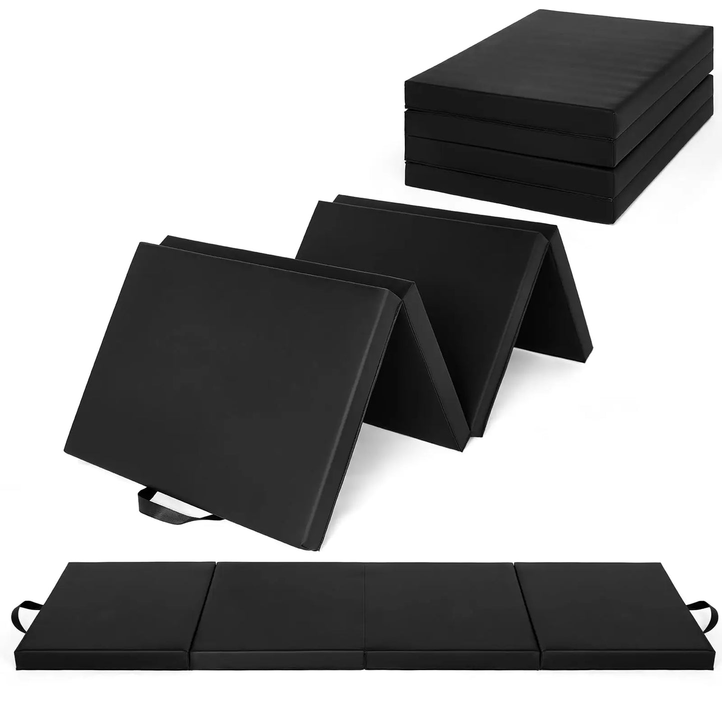 HiMISS Folding Gymnastics Mat Portable Floor Pad For Yoga Pilates