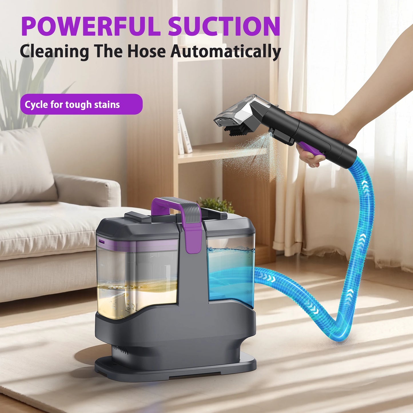 YISORA C9 Portable Carpet And Upholstery Cleaner For Home Use
