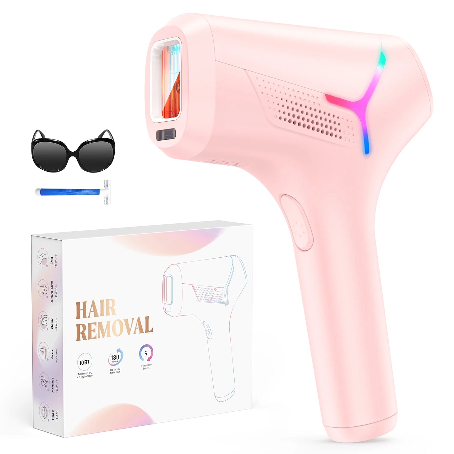 Totmizby IPL Hair Removal Device For Face Body 990000 Flashes