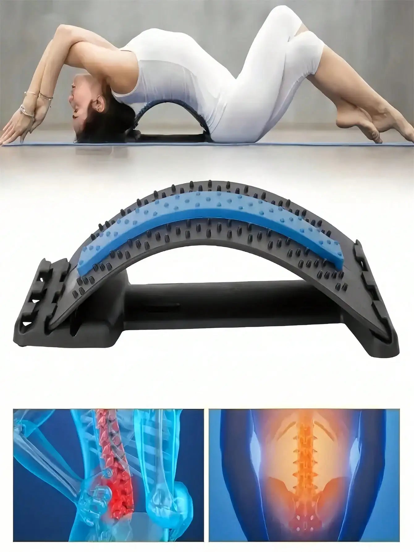 Adjustable Back Relaxer Stretcher For Yoga And Office Use