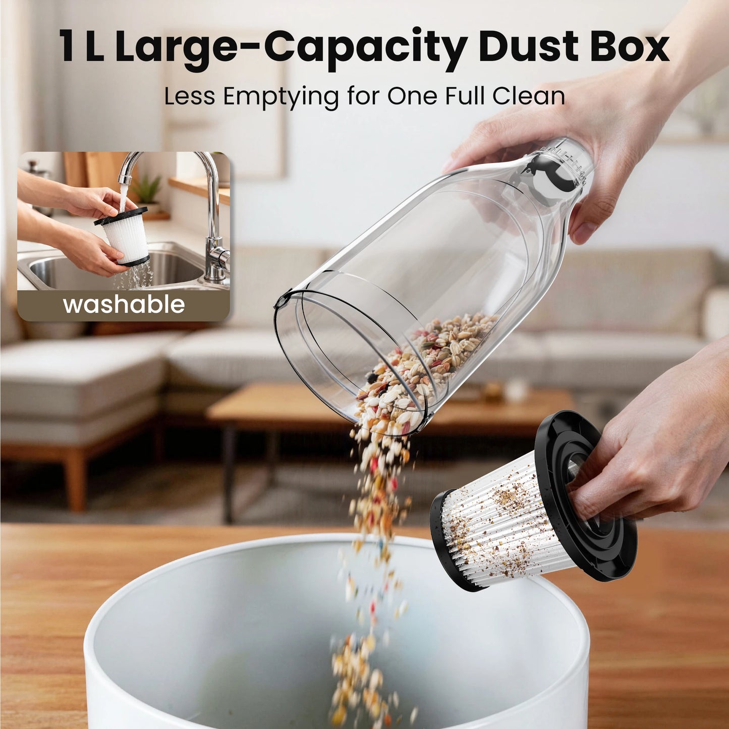 INSE CordedVacuum CleanerPro R7 R6X R3S 3 In 1 600W