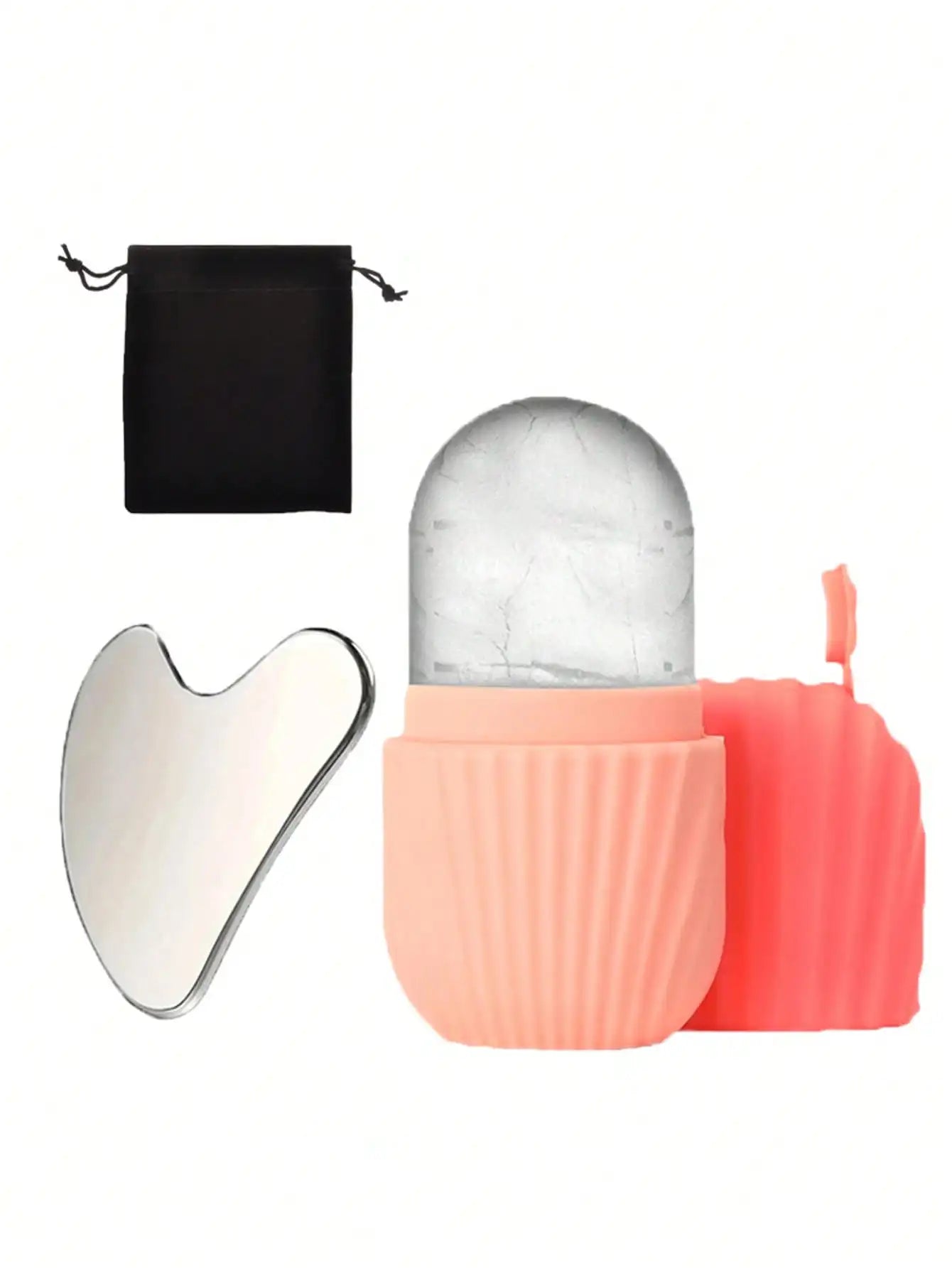 Professional Ice Face Roller Set With Gua Sha Board