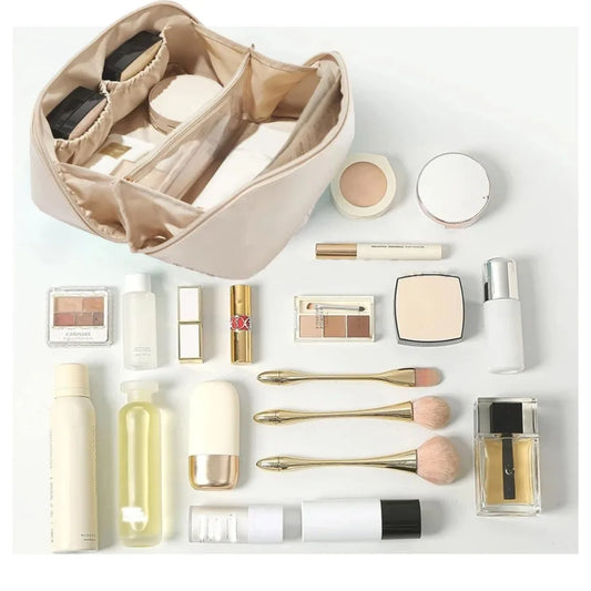 Luxury Polyester Travel Cosmetic Bag Makeup Organizer Pouch