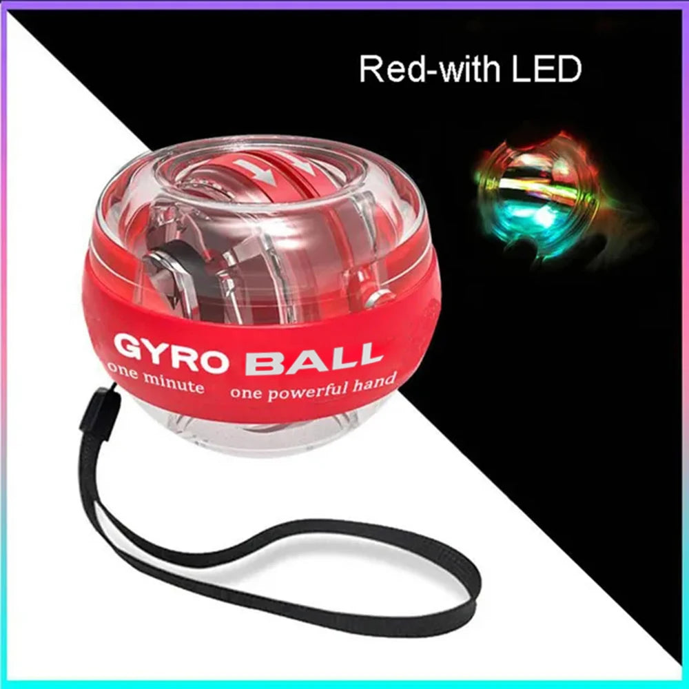 Led Gyro Wrist Ball Strengthener For Arm Fitness Training