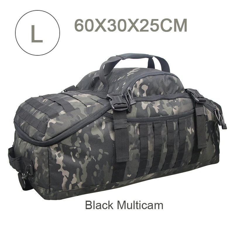 LQARMY Waterproof 3 Way Travel Duffel Bag Backpack Luggage