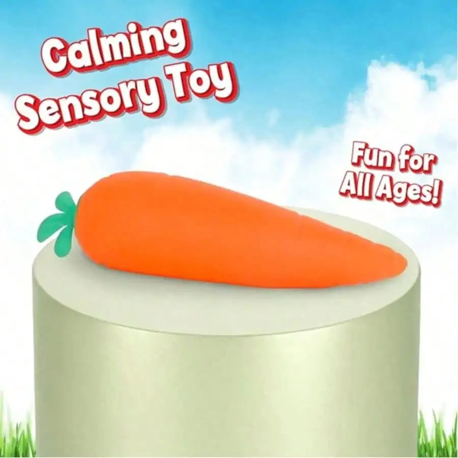 Sand Texture Squishy Carrot Vegetable Stress Relief Fidget Toy