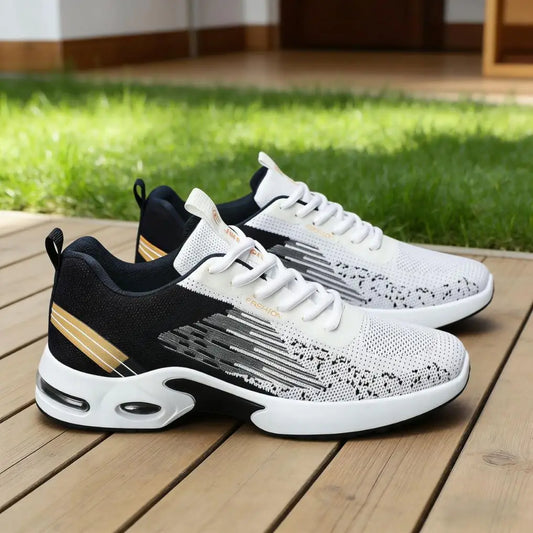 Men's Breathable Mesh Running Shoes With Air Cushion Support