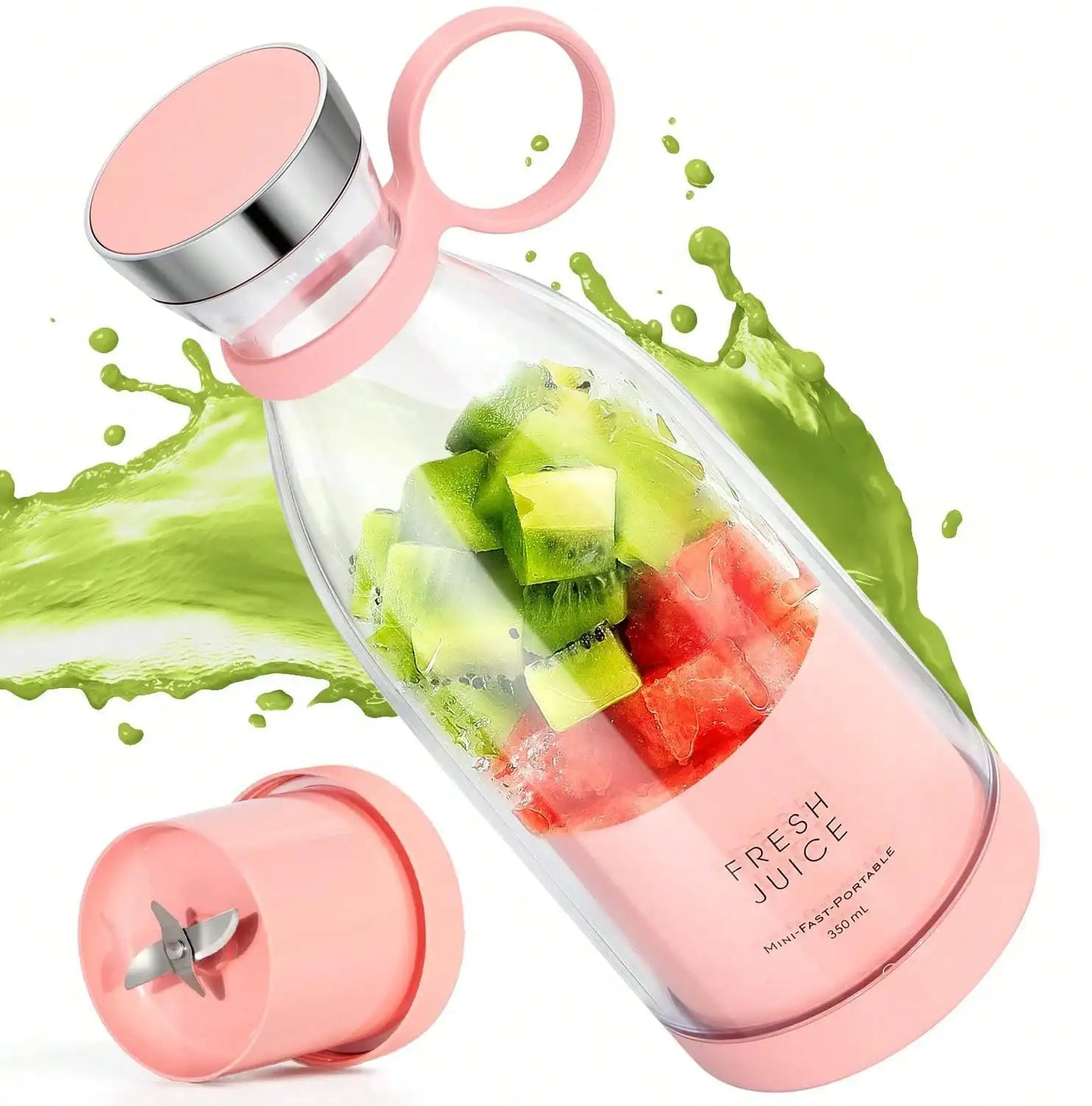 Portable Blender With Travel Cup And Stainless Steel Blades