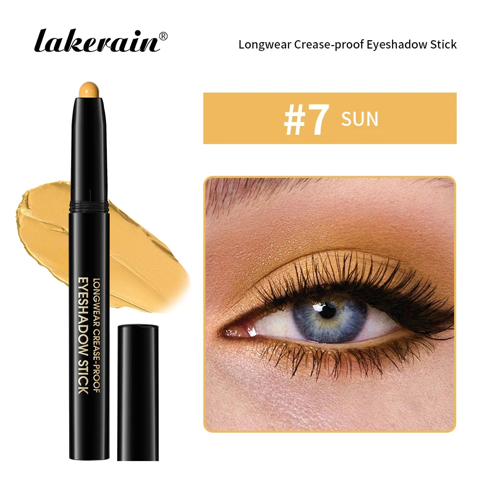 Waterproof Matte Shimmer Eyeshadow Liner Stick With Glitter Highlighter