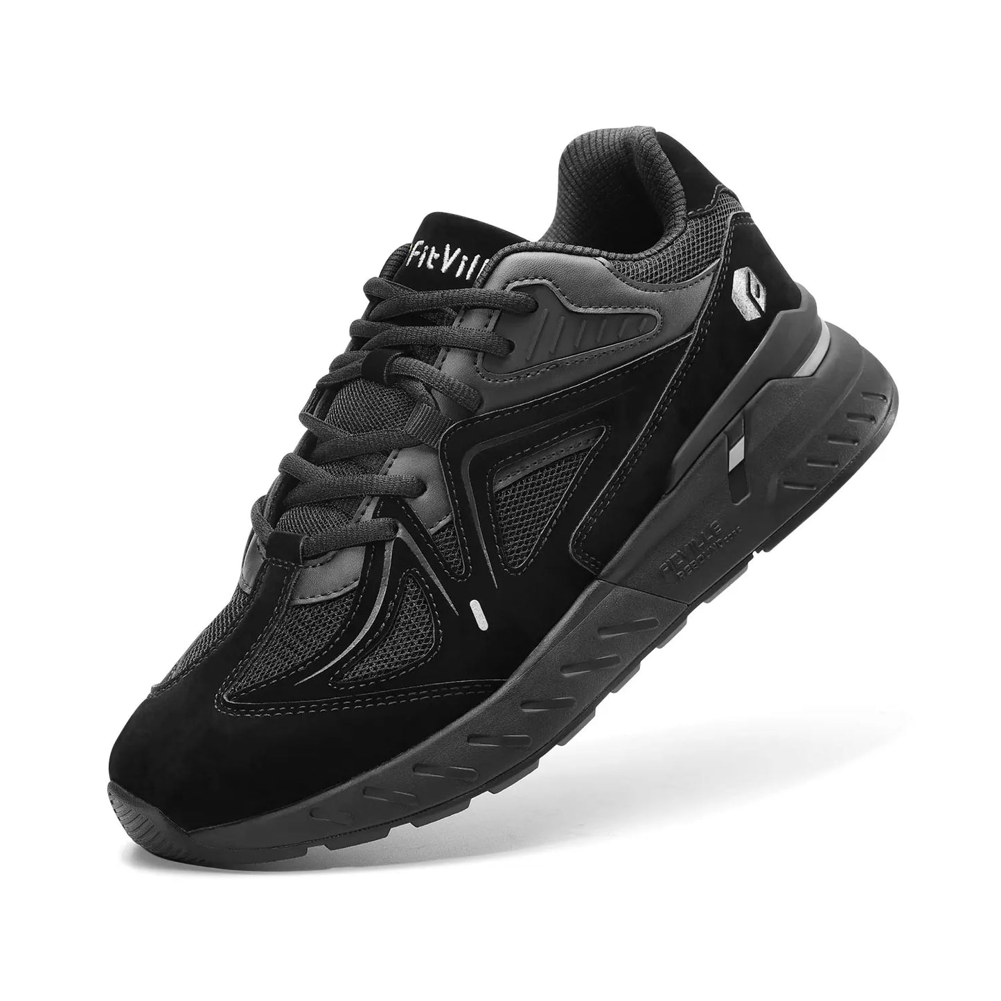 FitVille Men's Walking Shoes Lightweight Arch Support Breathable Cushioning