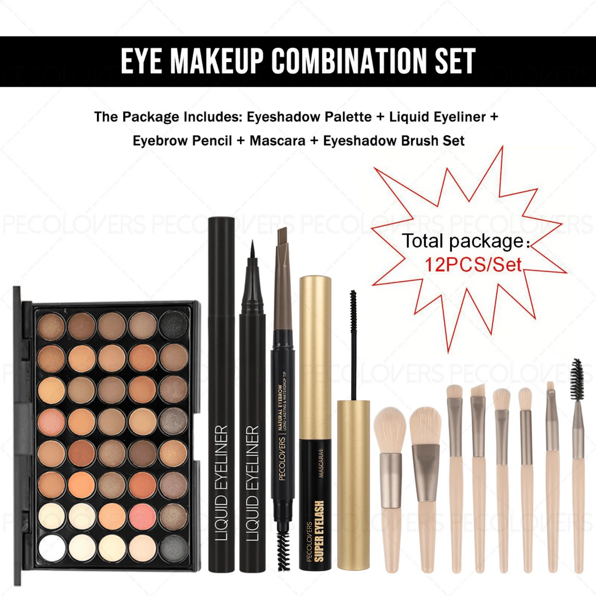 Complete Eye Brow Makeup Set With Palette Eyeliner Mascara