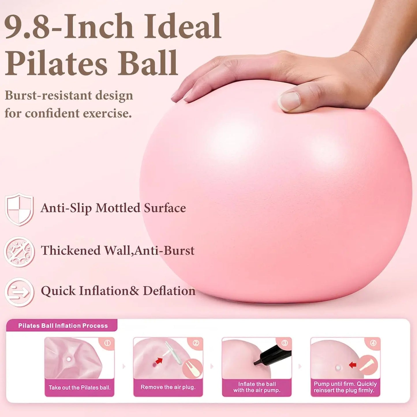 YTYIN Pilates Ring Kit With Foam Roller And Ball Accessories