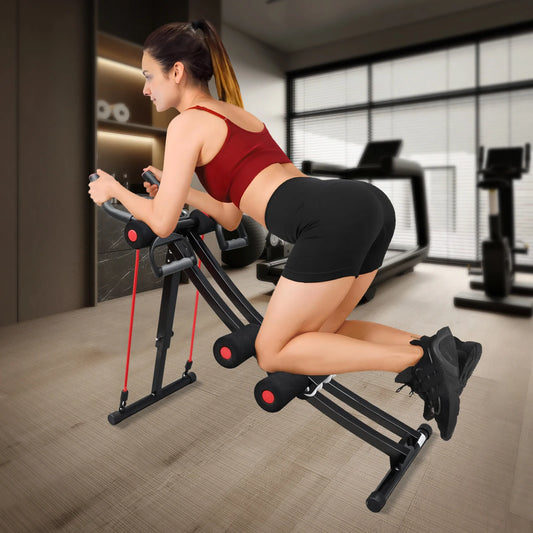 GIKPAL Foldable Ab Machine With LCD Display For Core Workouts