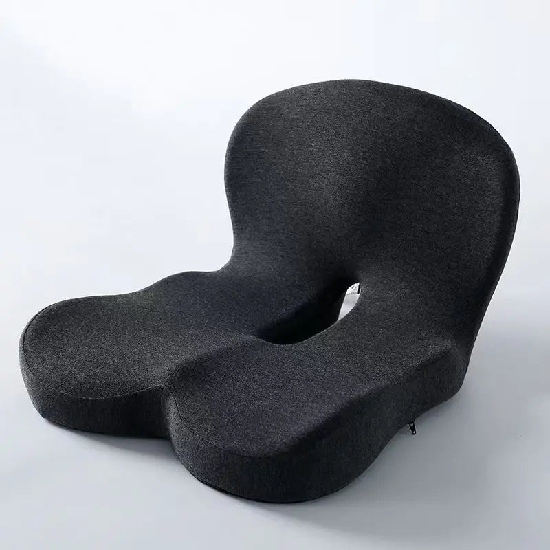 Memory Foam Seat Cushion With Lumbar Support For Office Chairs