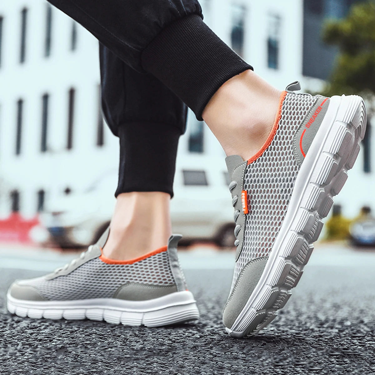 Mens Lightweight Mesh Running Shoes for Casual Outdoor Sports