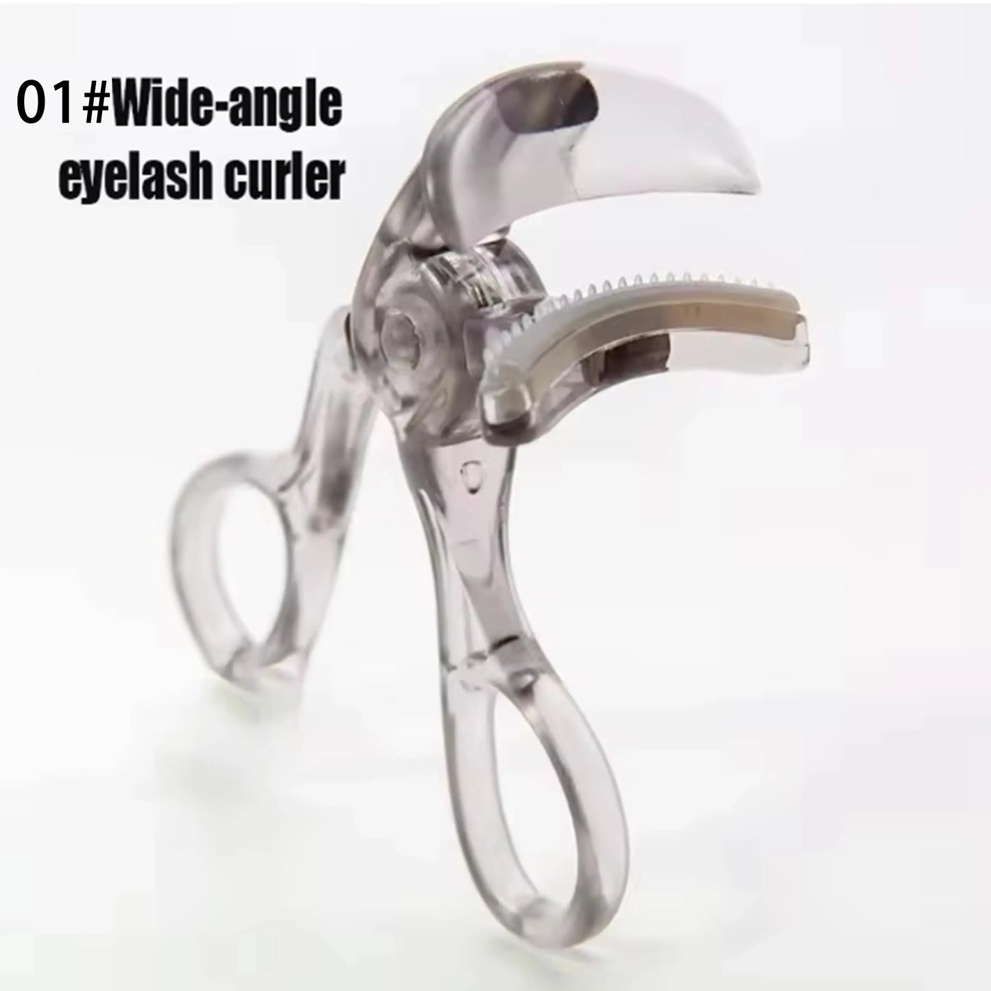 Dual-Type Eyelash Curler With Comb For Wide And Partial Clips
