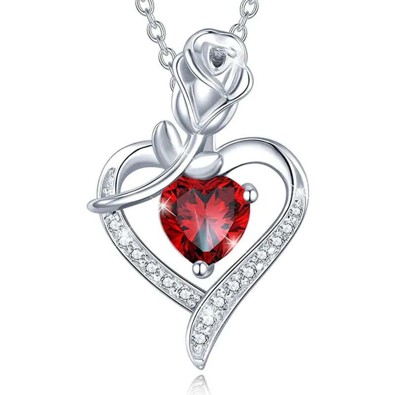 Zhixun Zinc Alloy Heart Shaped Pendant Necklace With Mood Tracker