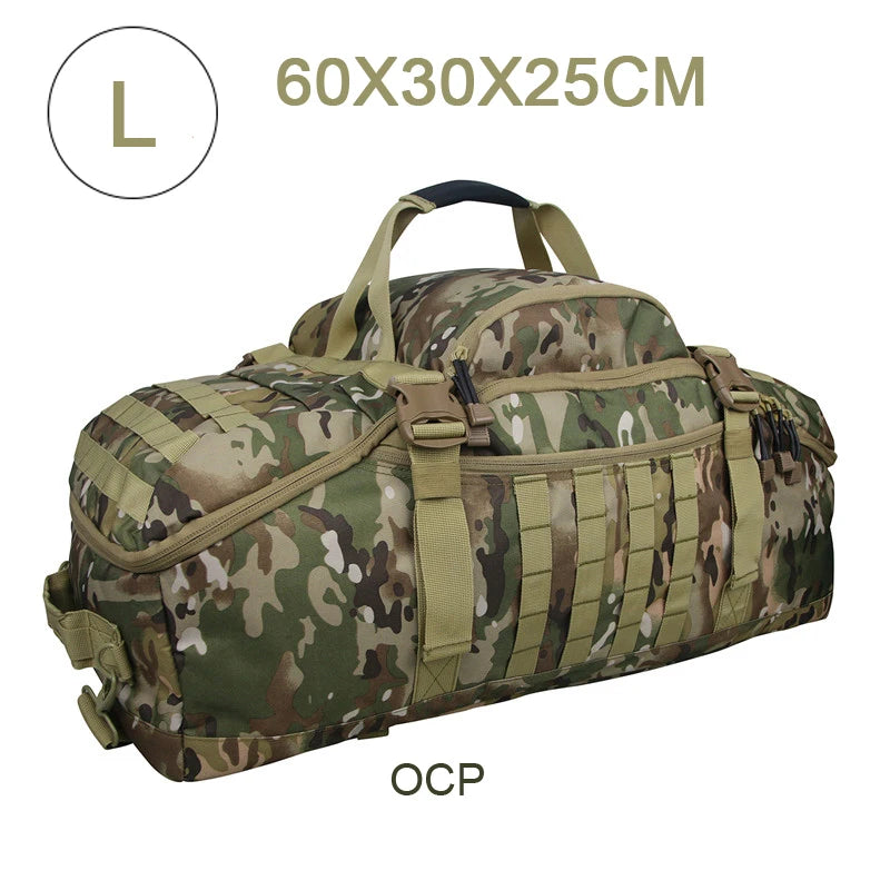 LQARMY Waterproof 3 Way Travel Duffel Bag Backpack Luggage