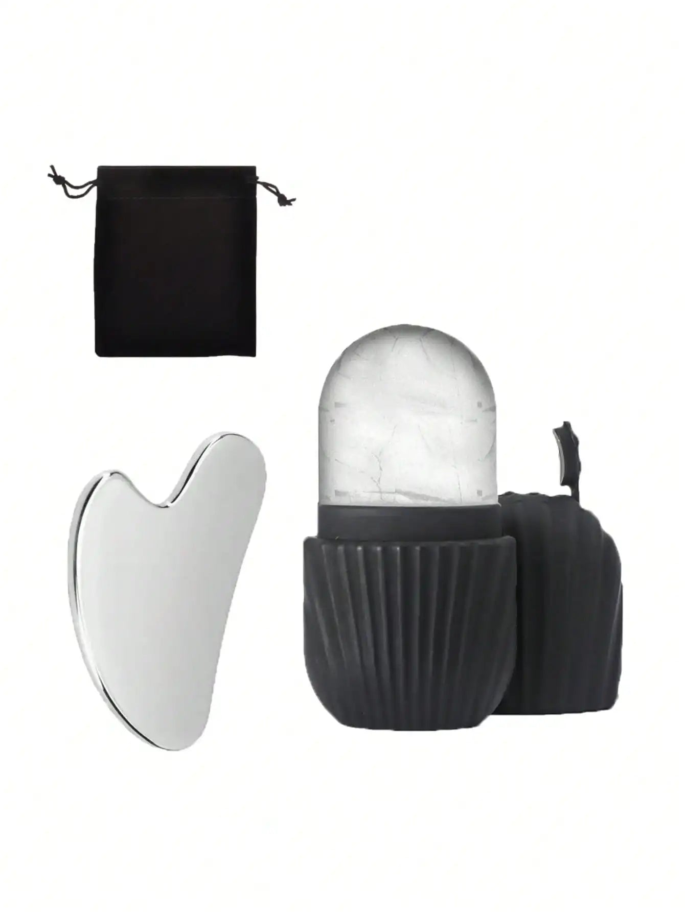 Professional Ice Face Roller Set With Gua Sha Board
