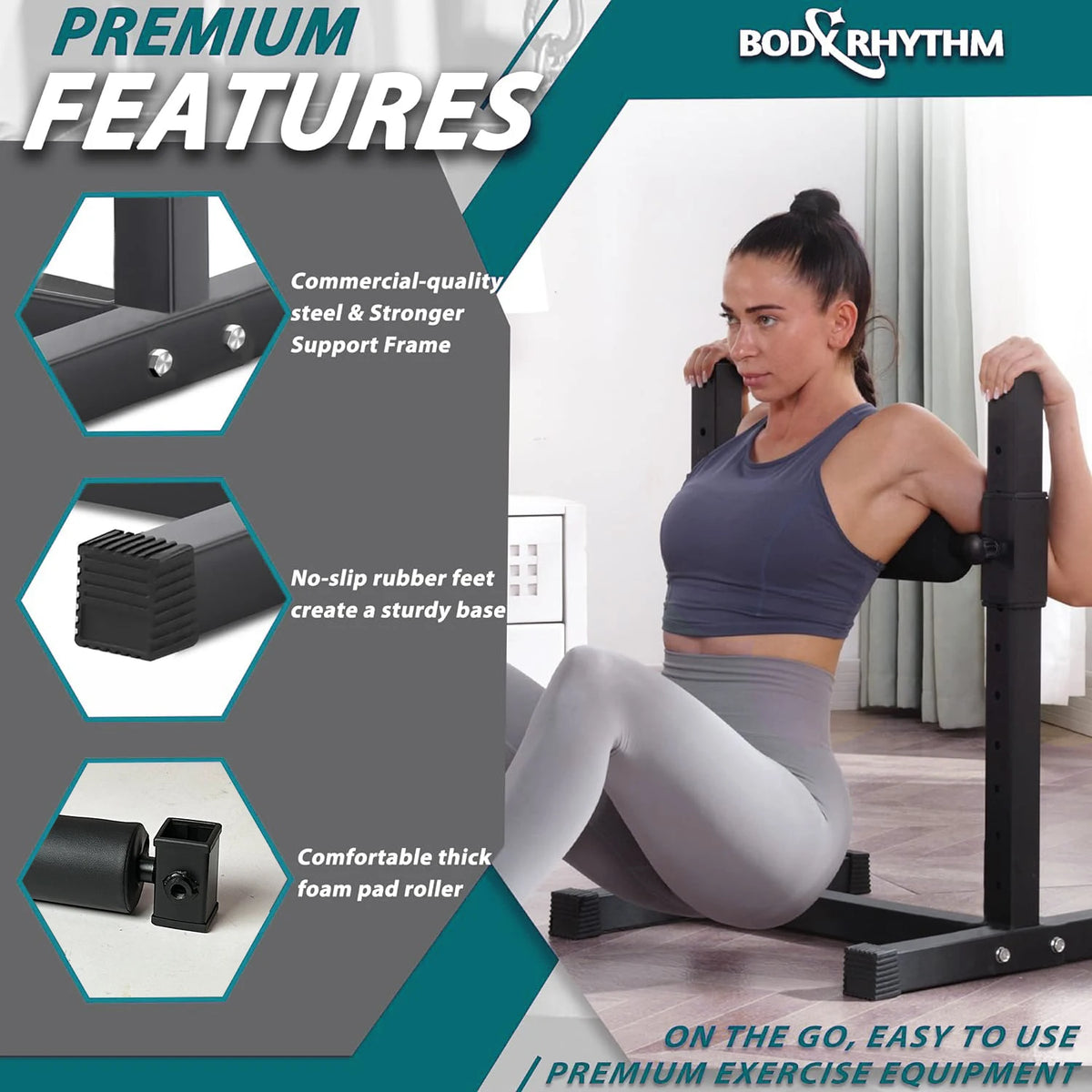 Marsafit Adjustable Leg Squat Stand For Bulgarian Split Squats