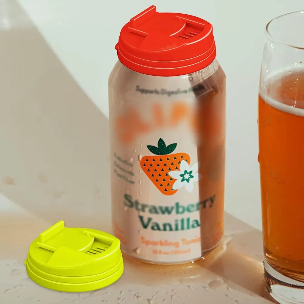 Reusable Plastic Soda Can Lid Cover Keeps Drink Fresh