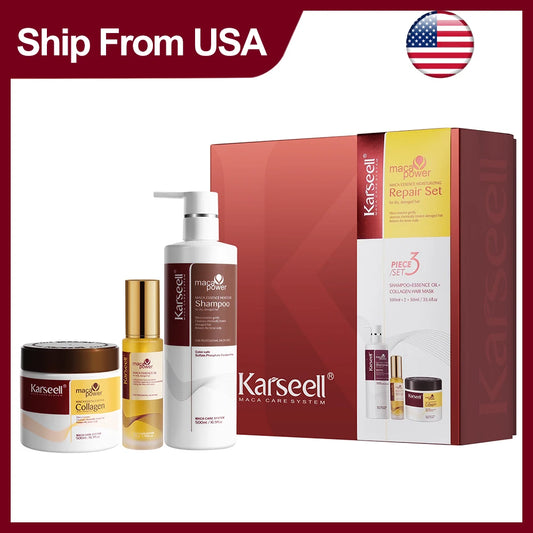 Karseell Collagen Hair Mask And Argan Oil Shampoo Set