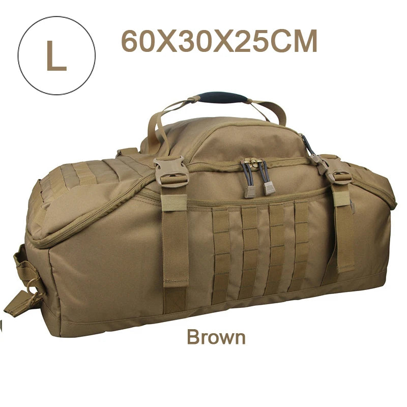 LQARMY Waterproof 3 Way Travel Duffel Bag Backpack Luggage