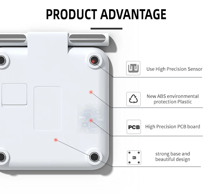 Smart Scale With 8 Electrodes Full Body Composition Analyzer