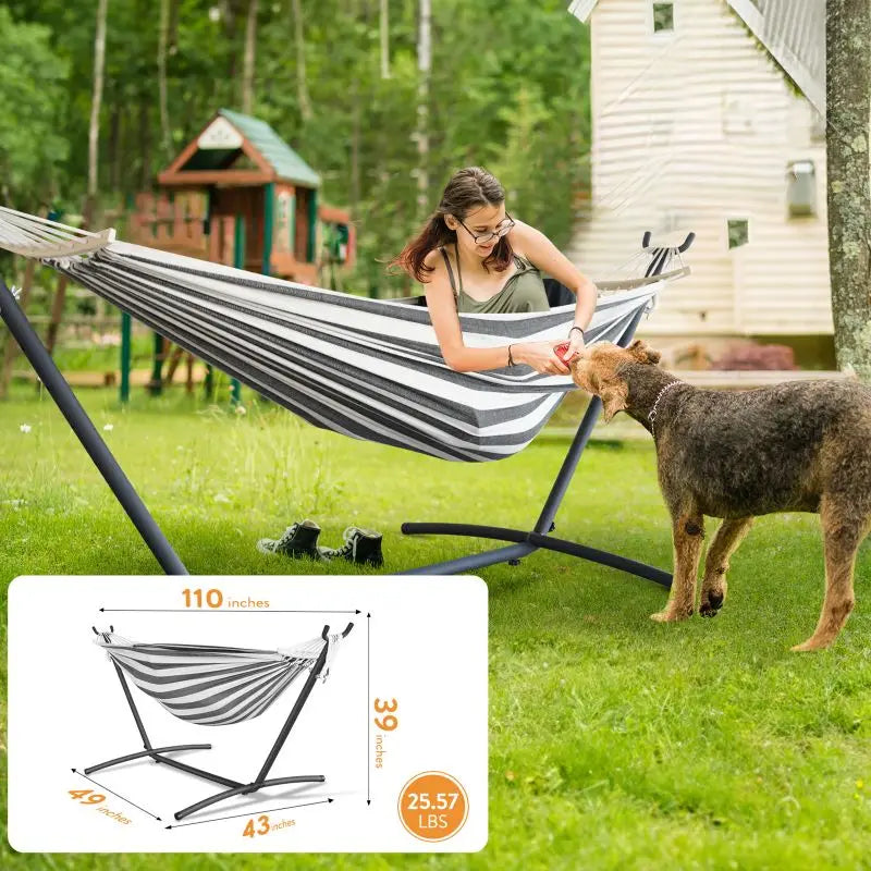 Gyroor Adjustable Stand Hammock With Storage Bag