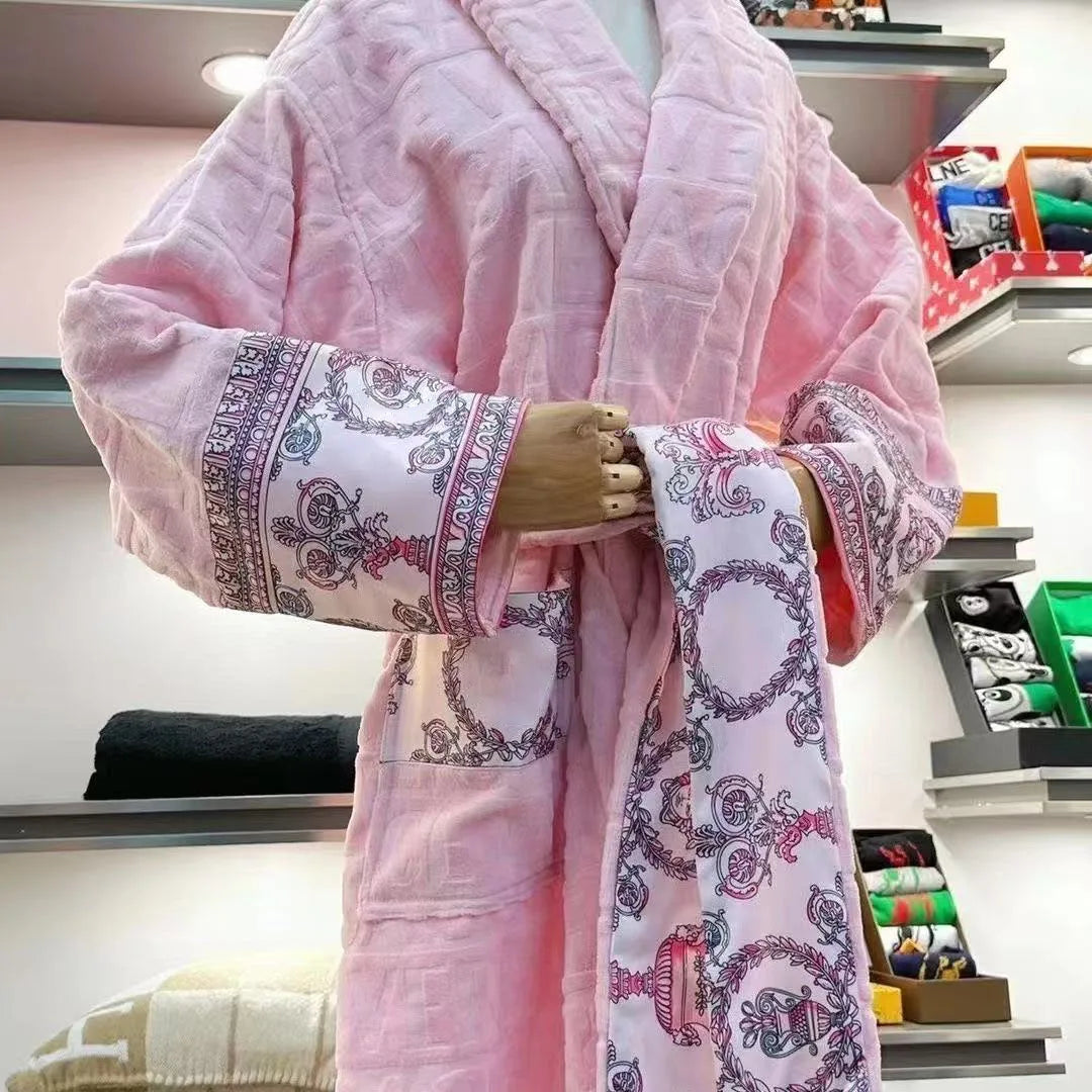 Luxury Cotton Unisex Bathrobe Hotel Inspired Sleepwear